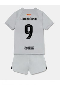 Fotbalové Dres Barcelona Robert Lewandowski #9 Dětské Třetí Oblečení 2022-23 Krátký Rukáv (+ trenýrky)